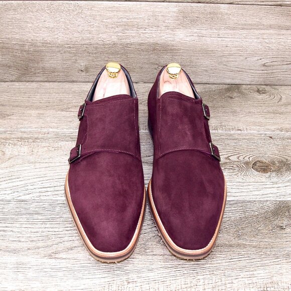 * NIB * $495 Nordstrom ZELLI Italia 11 M Bordo Goatskin Suede * add $15 Trees